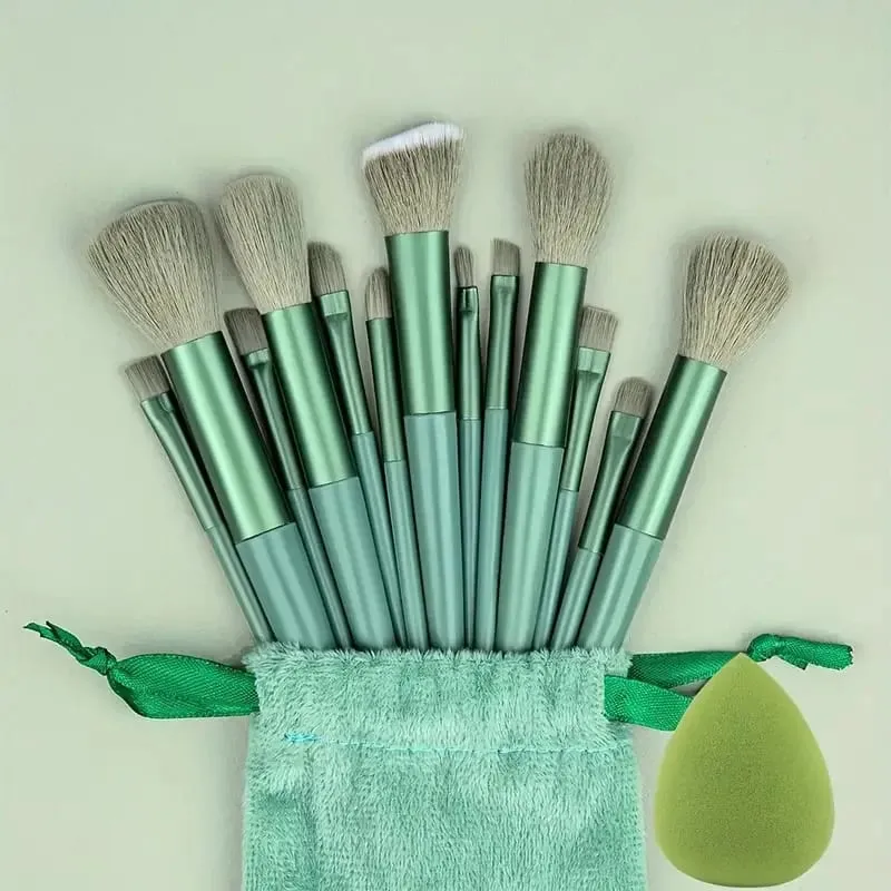 13 stk Makeup Børste Sæt Blød Fluffy Kosmetisk Foundation Powder Øjenskygge Kabuki Blending Make Up Brush Beauty Tool Makeup — image 11