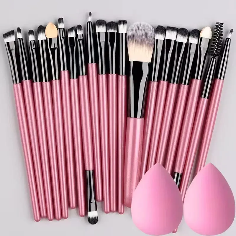 20Pcs Makeup Brushes Set Eyeliner Brush Blending Brush Makeup Brush for Cheeks Eye Cosmetic Foundation Brush with Makeup Sponge — image 10