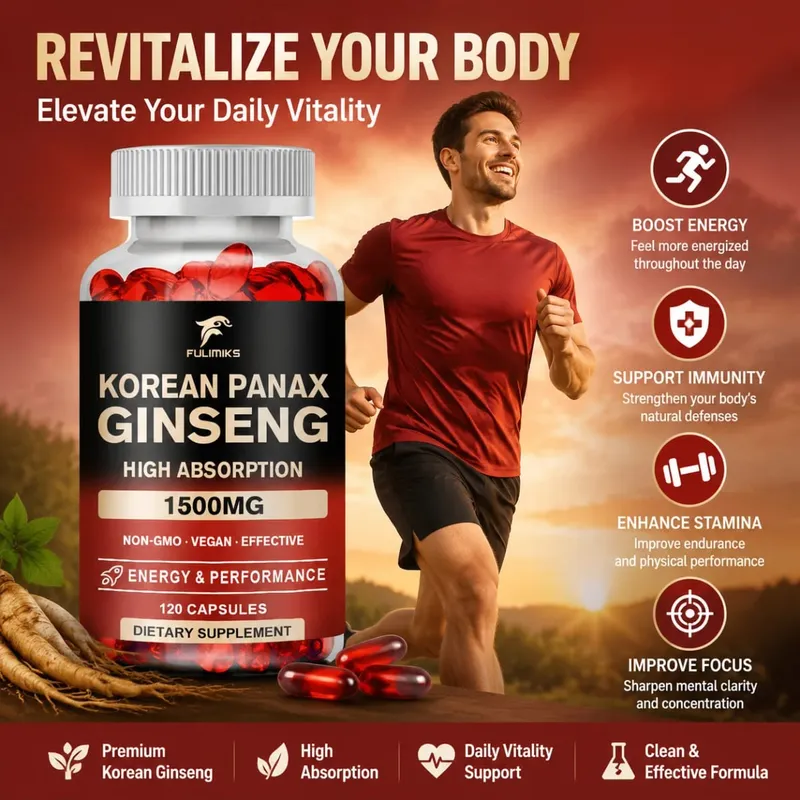 Panax Ginseng 15 000 mg - อาหารเสริมโสมแดงเกาหลีสำหรับผู้ชาย - ความแข็งแกร่งเป็นพิเศษ - เน้นพลังงาน ผลผลิตและประสิทธิภาพ — image 5