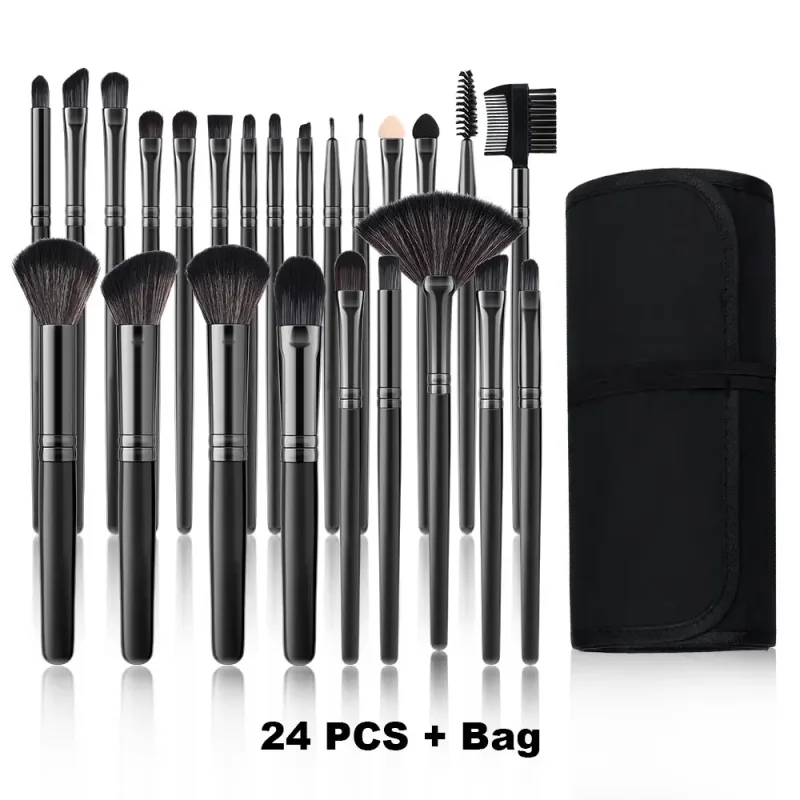 18/32 stk Makeup Brushes Professionel blød blød kosmetik Foundation Powder Øjenskygge Kabuki Blending Blush Makeup Brush Tool — image 18