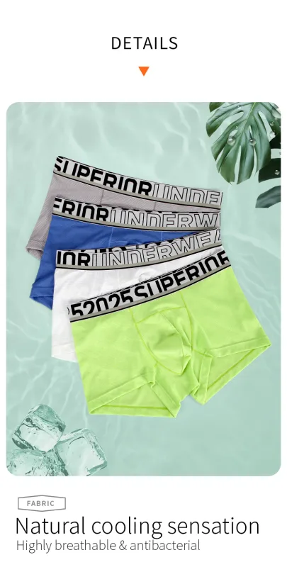 52025 Men's Air-Mesh Boxers – U-Pouch Support, Advanced Airflow Ventilation, Quick-Dry Cooling Comfort and Dynamic Stretch — image 3