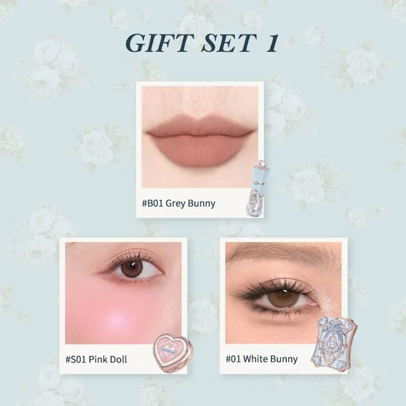 El set de regalo Flower Knows Bunny Garden Collection incluye paleta de maquillaje, lápiz labial y rubor. — image 2
