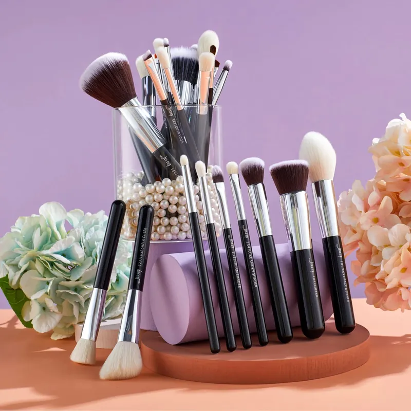 Jessup Make-up-Pinsel-Set, Foundation, Puder, professioneller Make-up-Pinsel, Konturenmixer, Lidschatten, Rouge, 25 Stück, Ziegensynthetik T175 — image 2