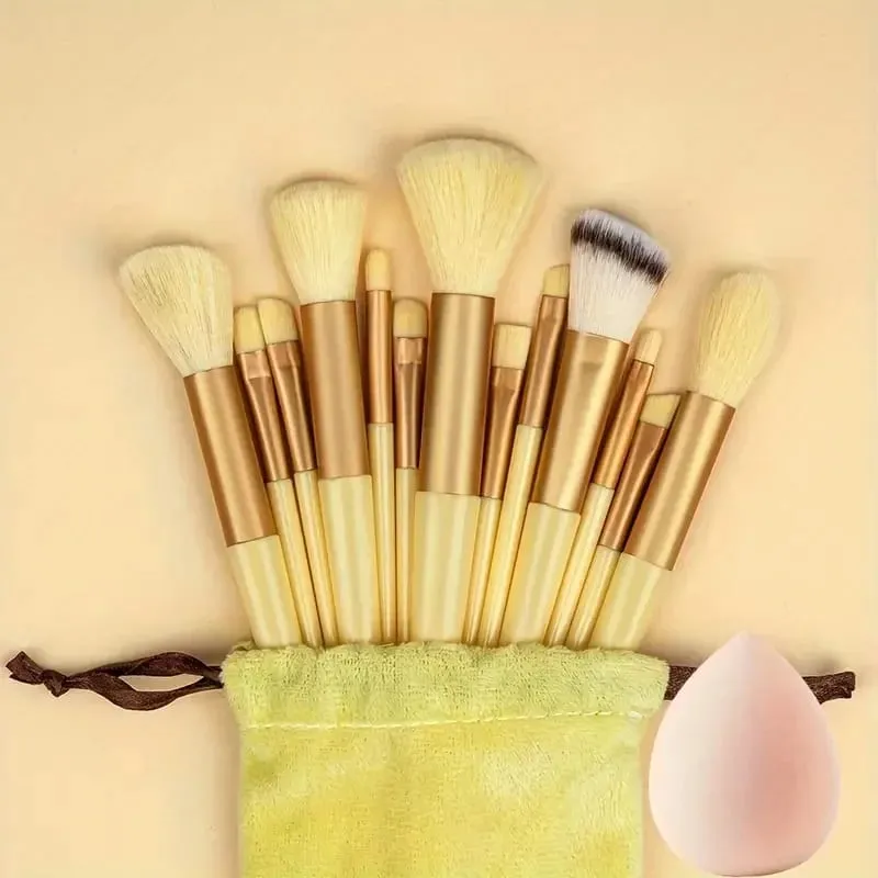 13 stk Makeup Børste Sæt Blød Fluffy Kosmetisk Foundation Powder Øjenskygge Kabuki Blending Make Up Brush Beauty Tool Makeup — image 18