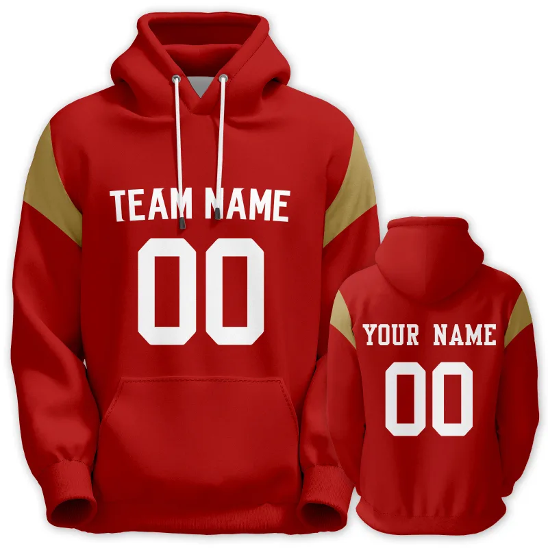 Herren-Fußball-Hoodie, personalisierbar, bedruckt, Teamname, Nummer, Sweatshirt, Spieltag, Pullover, Geschenk — image 2