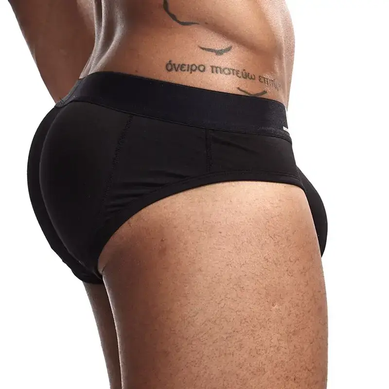 Sexy Butt Lifting Underwear Men Padded Boxer Enhancing Hips Push Up Cup Underpants Bulge Pouch Boxers Shorts Breathable — image 6
