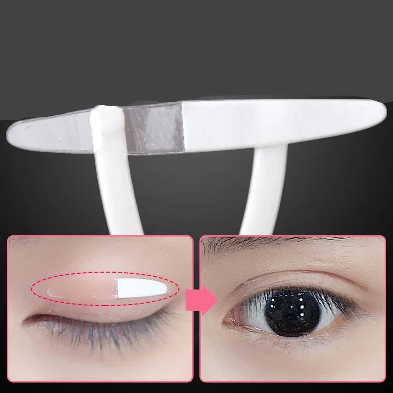 Nastro doppia palpebra Adesivi invisibili Trucco doppia palpebra Pizzo trasparente autoadesivo Nastro doppio occhio Strumento per trucco occhi da donna