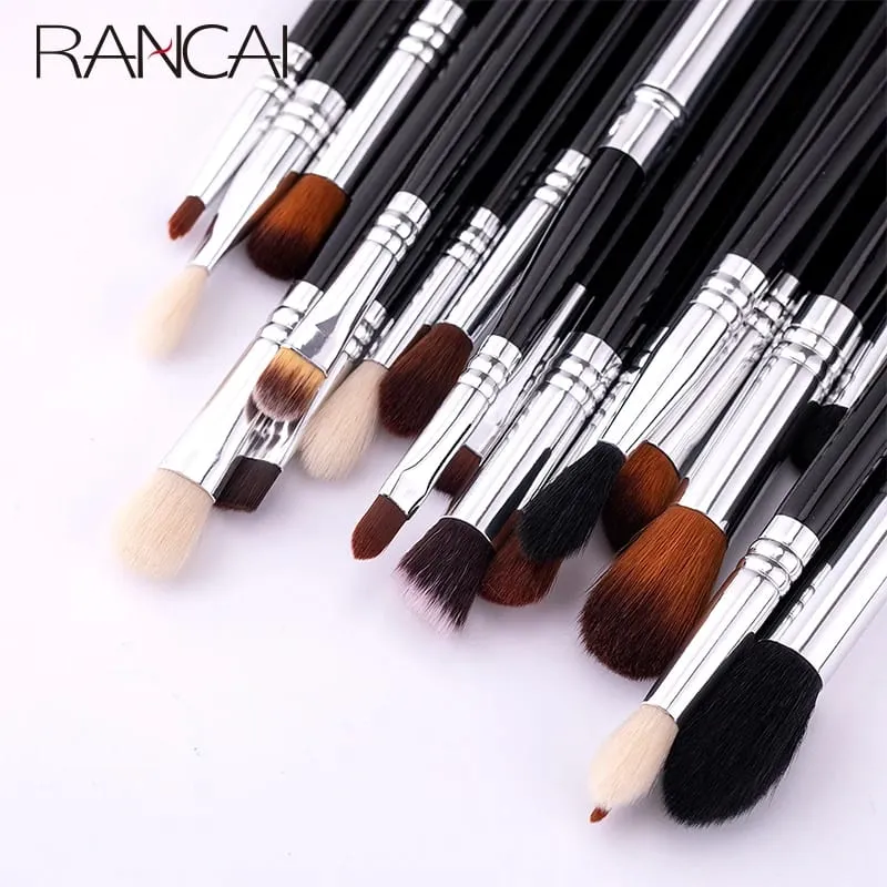 Set di pennelli per ombretto completo da 19 pezzi Pennello per occhi Fondotinta Contorno Correttore Pennello per trucco cosmetico con borsa — image 2