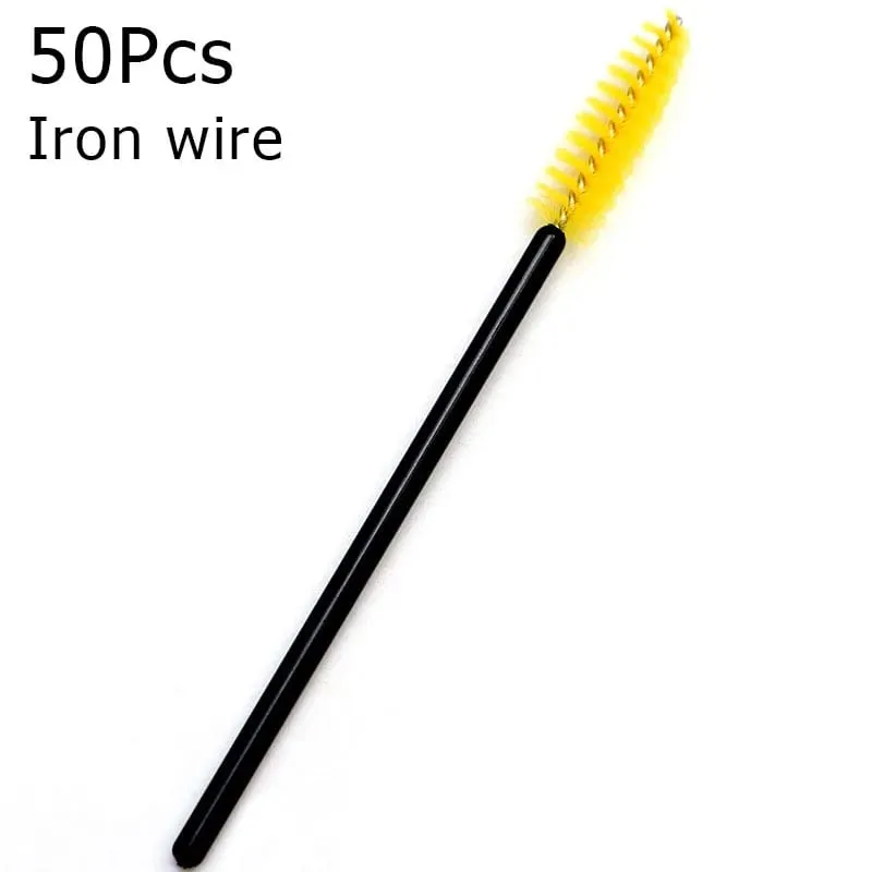 50 adet Tek Kullanımlık Kirpik Fırçaları Kirpik Uzatma Araçları Kaş Fırçası Maskara Fırçaları Aplikatör Biriktiriciler Göz Lashes Kozmetik — image 21