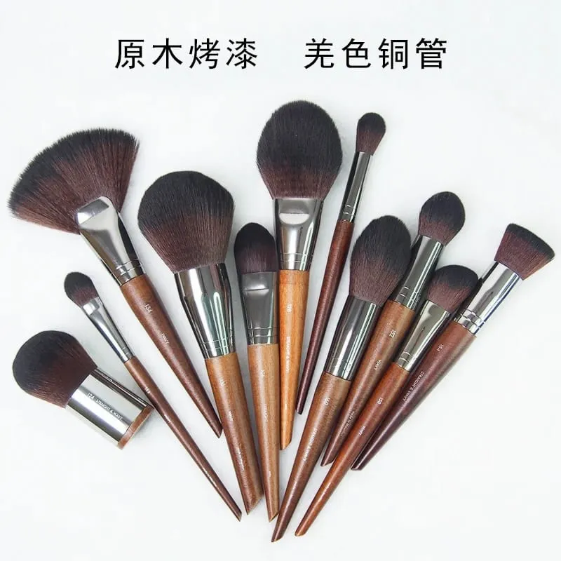MUF Series Beauty Makeup Brushes 1pcs Original Wood Make up Brush Beauty Eyeshadow Blending Tool Brochas Maquillaje — image 4