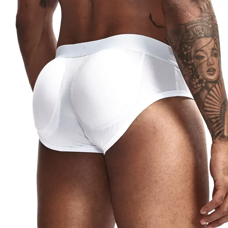 Sexy Butt Lifting Underwear Men Padded Boxer Enhancing Hips Push Up Cup Underpants Bulge Pouch Boxers Shorts Breathable — image 4