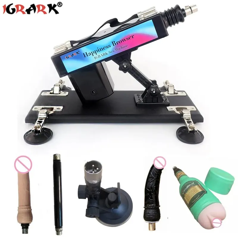 Macchina automatica del sesso del vibratore del motore forte con gli allegati del dildo Giocattoli regolabili del sesso della macchina di amore della pistola per il gioco adulto delle donne dell'uomo — image 28