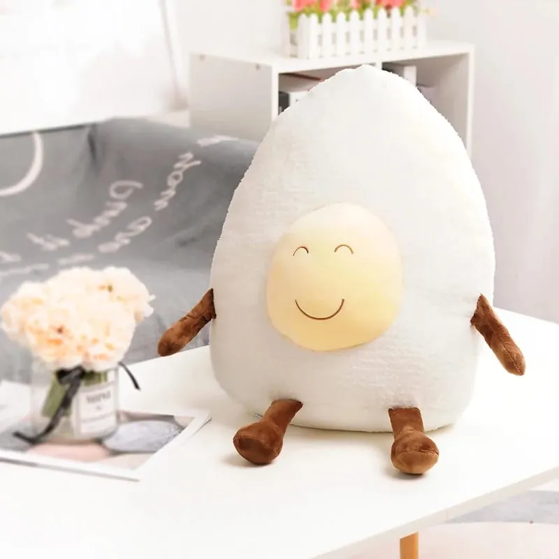 Bantal Mewah Awan Comel Sumbat Roti Keluarga Kreatif Lembut Telur Rebus Chestnut Hermit Crab Mainan Bantal Kereta Hiasan Rumah Mainan Kanak-kanak — image 13