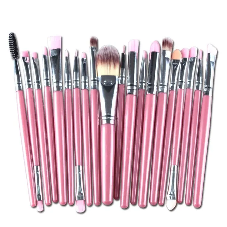 Set di pennelli per trucco da 20 pezzi Set di pennelli per trucco in polvere cosmetica Ombretto Eyeliner Fondotinta Miscela per fard Pennelli per trucco per donna di bellezza Maquiagem — image 12