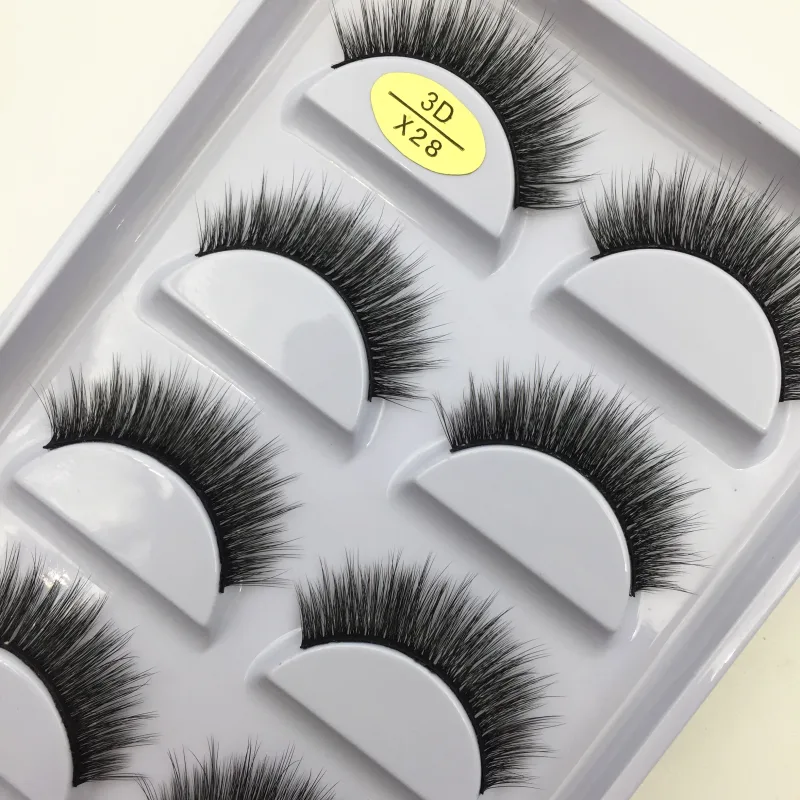 Natural 3D Mink False Eyelashes Makeup Fake Eye Lashes Faux Cils Make Up Beauty Tools Wholesale 5 Pairs — image 41