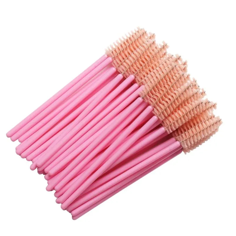 50 Pcs/Set Eyebrow Mascara Wand Eyelash Spoolie Brushes Wholesale Mix Disposable Lash Wands Eyelash Extension Brush Makeup Tools — image 23