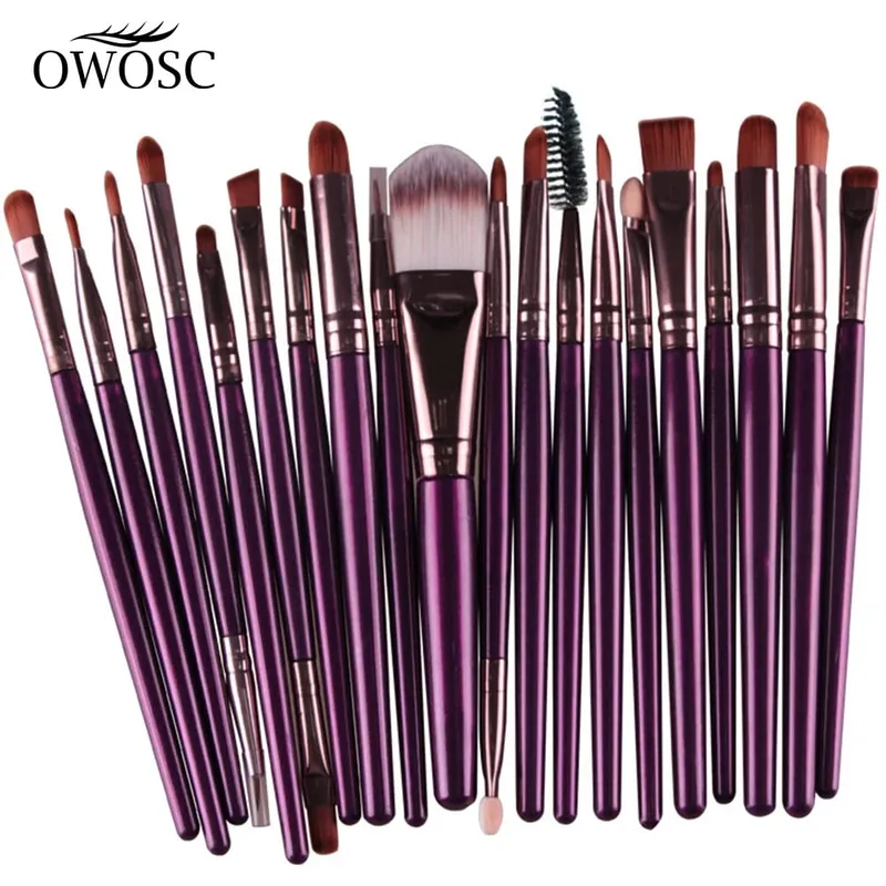 Set di pennelli per trucco da 20 pezzi Set di pennelli per trucco in polvere cosmetica Ombretto Eyeliner Fondotinta Miscela per fard Pennelli per trucco per donna di bellezza Maquiagem — image 2