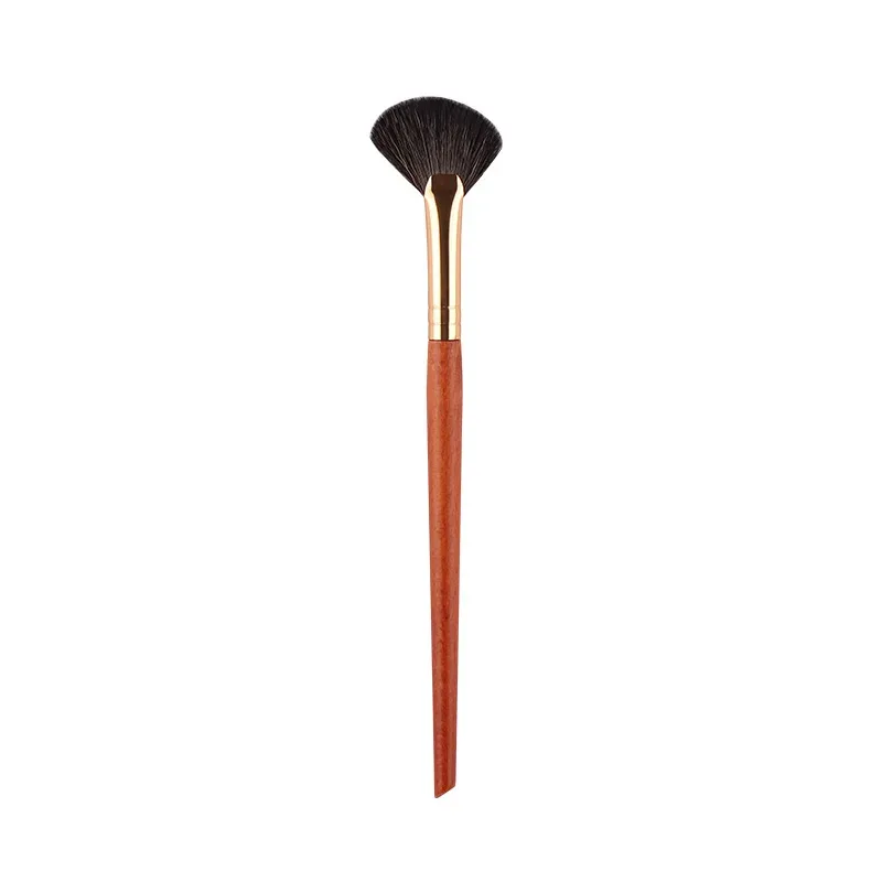 1 kus Malé vějířové štětce na make-up Zvýrazňovač Nosní stíny Štětec na make-up Tvářenka na kontury nádherné kosmetické nástroje Kozí srst — image 17
