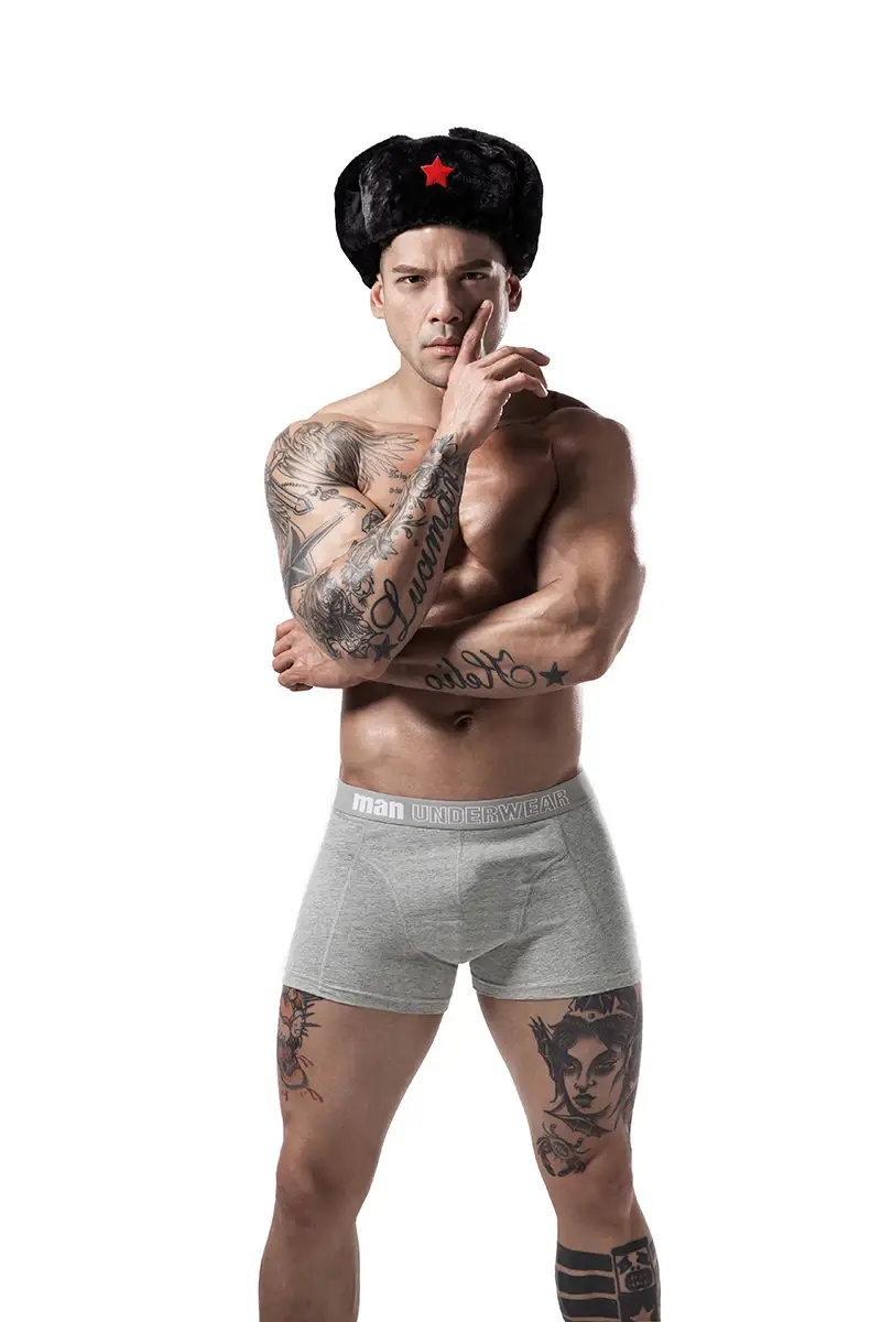 6pcs/lot Oversized Cotton Mens Underpants Soft Boxer Men Breathable Solid Underwear Flexible Boxershorts Vetement Homme — image 3