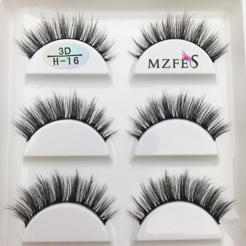 10/50 Dozen 3D Nertsen Wimpers Natuurlijke Dikke Valse Wimpers Mink Wimpers Zachte Nep Wimper Piekerige Make-Up Cilios H13 Kat — image 15