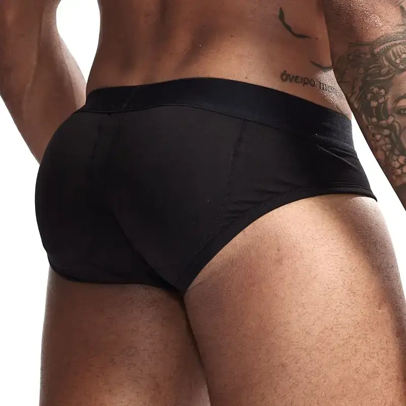 Sexy Butt Lifting Underwear Men Padded Boxer Enhancing Hips Push Up Cup Underpants Bulge Pouch Boxers Shorts Breathable — image 5