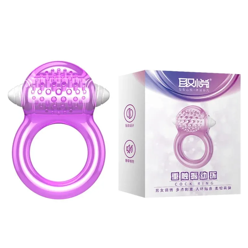 Silicone medico vibratore del pene forte vibrazione del dildo uomo masturbazione ritardo eiaculazione anello vibratore prodotto del sesso giocattoli erotici — image 2