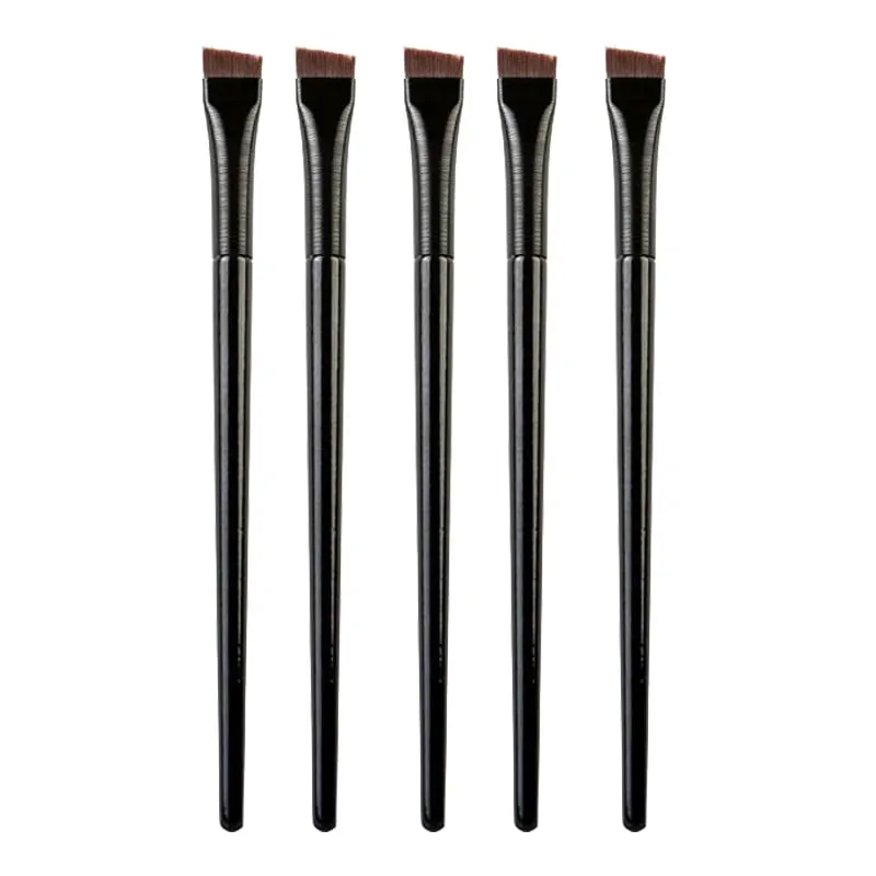 5/10 pezzi pennelli per trucco contorno sopracciglia pennello per eyeliner per sopracciglia professionale set di pennelli per occhi super sottile angolato set strumenti per il trucco — image 10