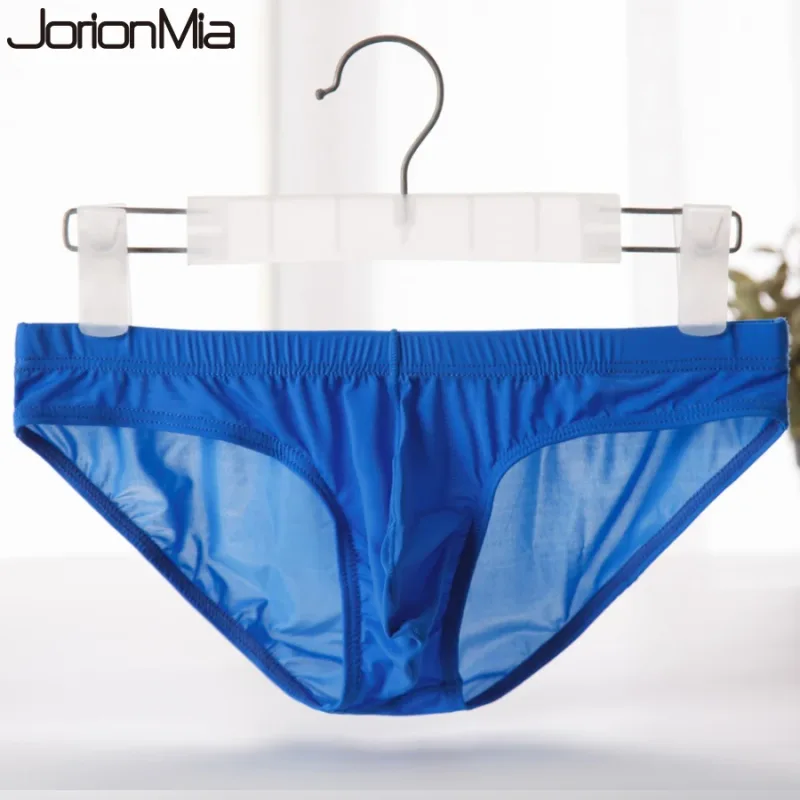 กางเกงในชายผ้าไหมน้ำแข็งกางเกง Ultra-thin Silky Breathable Underpants ชายต่ำเอวกางเกงสบายชุดชั้นในชาย YJ003 — image 3