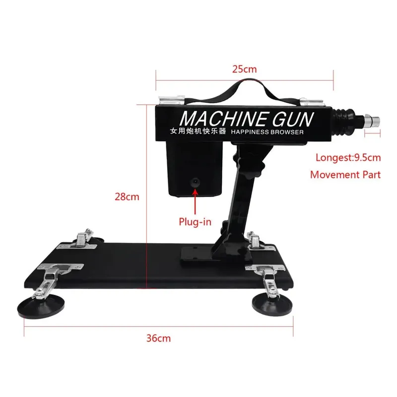 Macchina automatica del sesso del vibratore del motore forte con gli allegati del dildo Giocattoli regolabili del sesso della macchina di amore della pistola per il gioco adulto delle donne dell'uomo — image 3