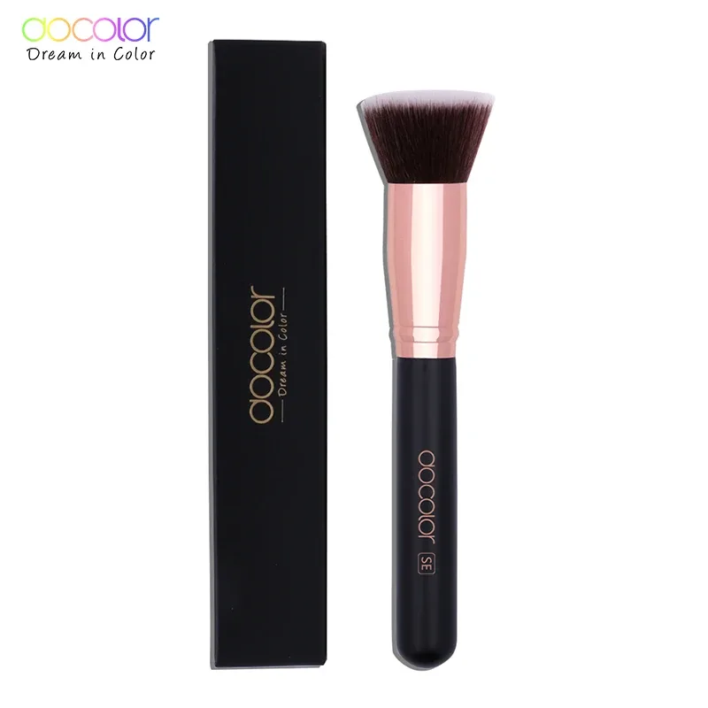Docolor 1 Stücke Weiche Große Fan Make-Up Pinsel Foundation Rouge Pulver Textmarker Puderpinsel Kosmetik Professionelle Frauen Gesicht