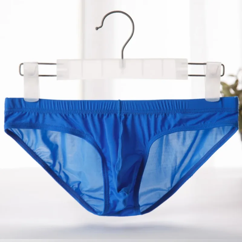 กางเกงในชายผ้าไหมน้ำแข็งกางเกง Ultra-thin Silky Breathable Underpants ชายต่ำเอวกางเกงสบายชุดชั้นในชาย YJ003 — image 22