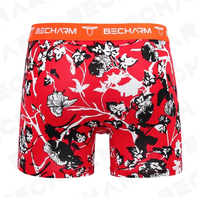Becharm erkek Külot Boksörler Şort Katı Gri Büyük Boy Set Erkek Külot Erkek Külot Boxer Adam Seksi Giyim Kısa Homme Sıcak — image 5