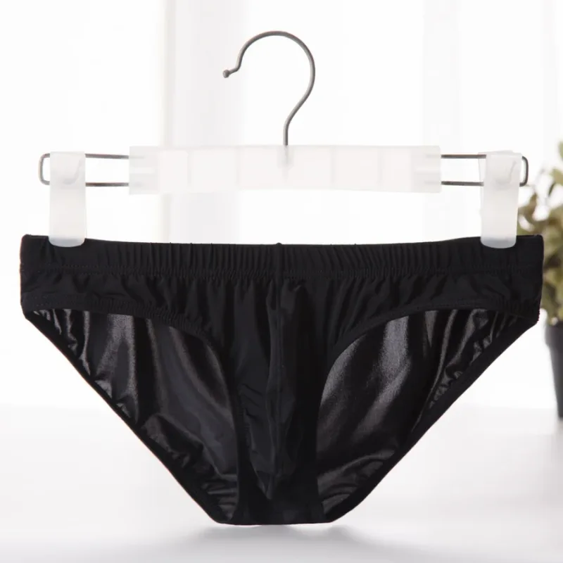 กางเกงในชายผ้าไหมน้ำแข็งกางเกง Ultra-thin Silky Breathable Underpants ชายต่ำเอวกางเกงสบายชุดชั้นในชาย YJ003 — image 6