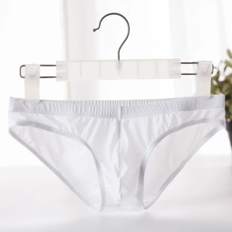 กางเกงในชายผ้าไหมน้ำแข็งกางเกง Ultra-thin Silky Breathable Underpants ชายต่ำเอวกางเกงสบายชุดชั้นในชาย YJ003 — image 5