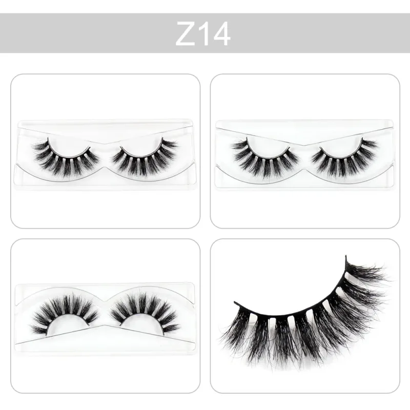 Trang điểm Mi 3D Lông mi chồn Wispy Volume Lông mi giả Kịch tính Mi Lông mi xù tự nhiên Hoàn thiện đầy đủ Quyến rũ mắt — image 20