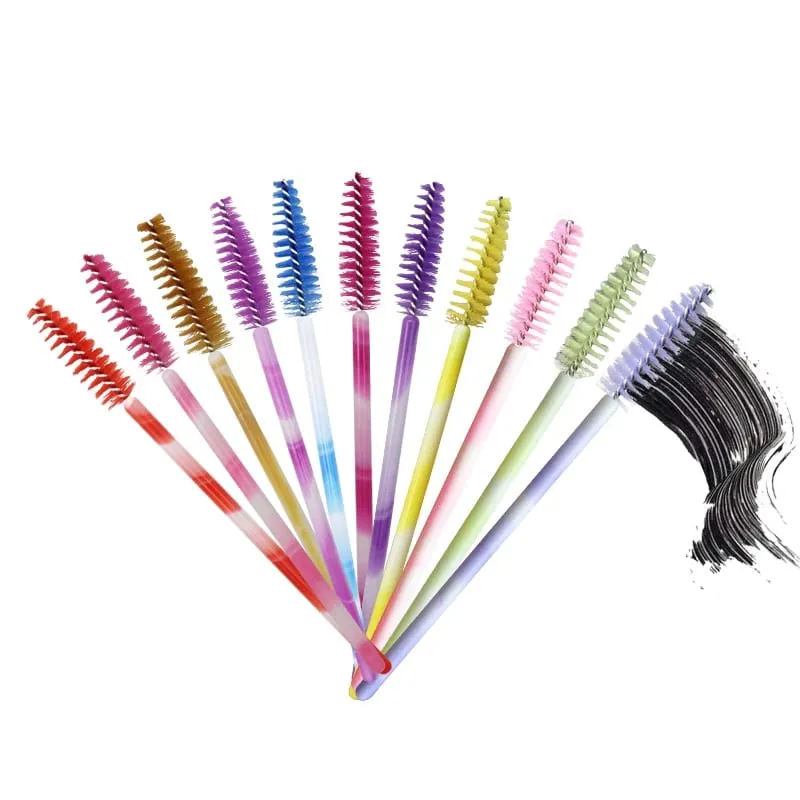 50 Pcs/Set Eyebrow Mascara Wand Eyelash Spoolie Brushes Wholesale Mix Disposable Lash Wands Eyelash Extension Brush Makeup Tools — image 5