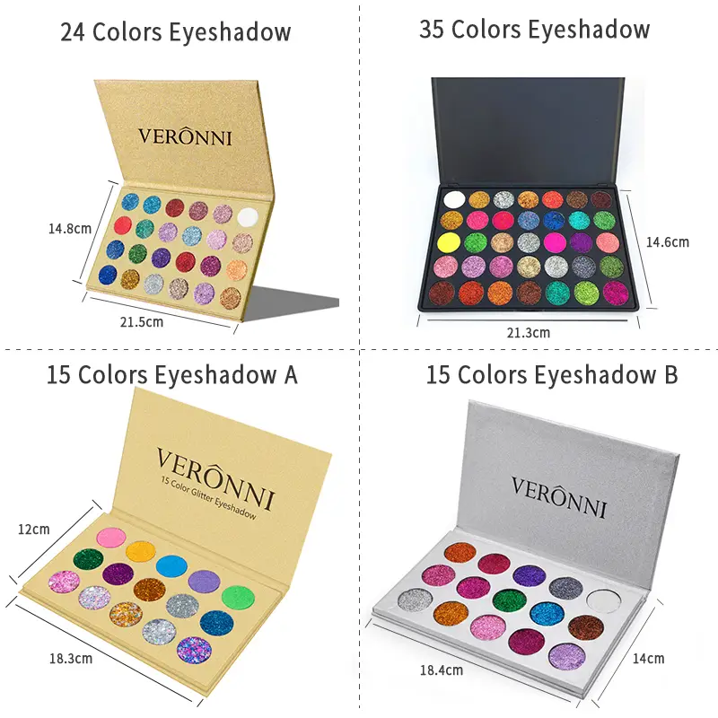 Brokatowa paleta cieni do powiek Pigment Shine cekiny rozświetlacz do cieni do powiek Shimmer kolorowa paleta do makijażu — image 1