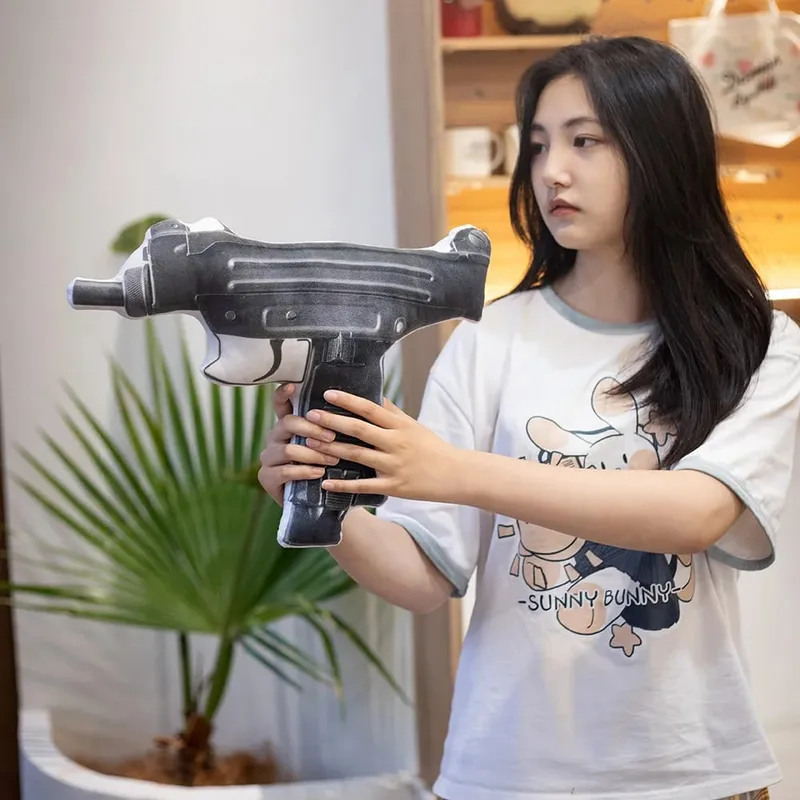 크리 에이 티브 PUBG 게임 소품 총 플러시 장난감 부드러운 인형 베개 인형 에어 드롭 상자 친구를위한 재미 있고 창의적인 선물 어린이 키즈 보이 — image 6