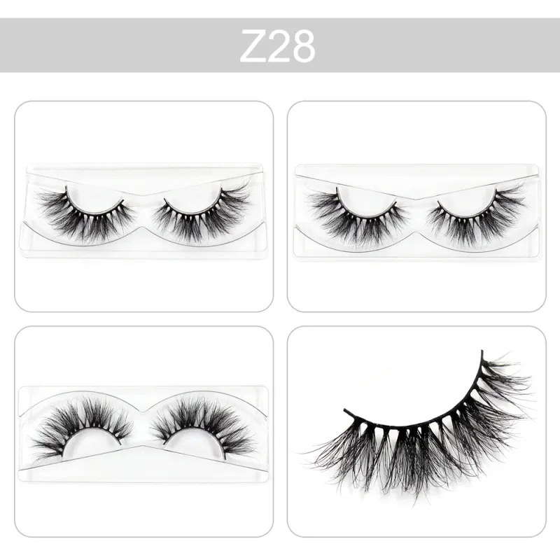 Trang điểm Mi 3D Lông mi chồn Wispy Volume Lông mi giả Kịch tính Mi Lông mi xù tự nhiên Hoàn thiện đầy đủ Quyến rũ mắt — image 33
