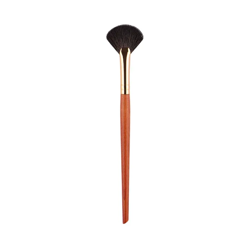 1 kus Malé vějířové štětce na make-up Zvýrazňovač Nosní stíny Štětec na make-up Tvářenka na kontury nádherné kosmetické nástroje Kozí srst — image 12