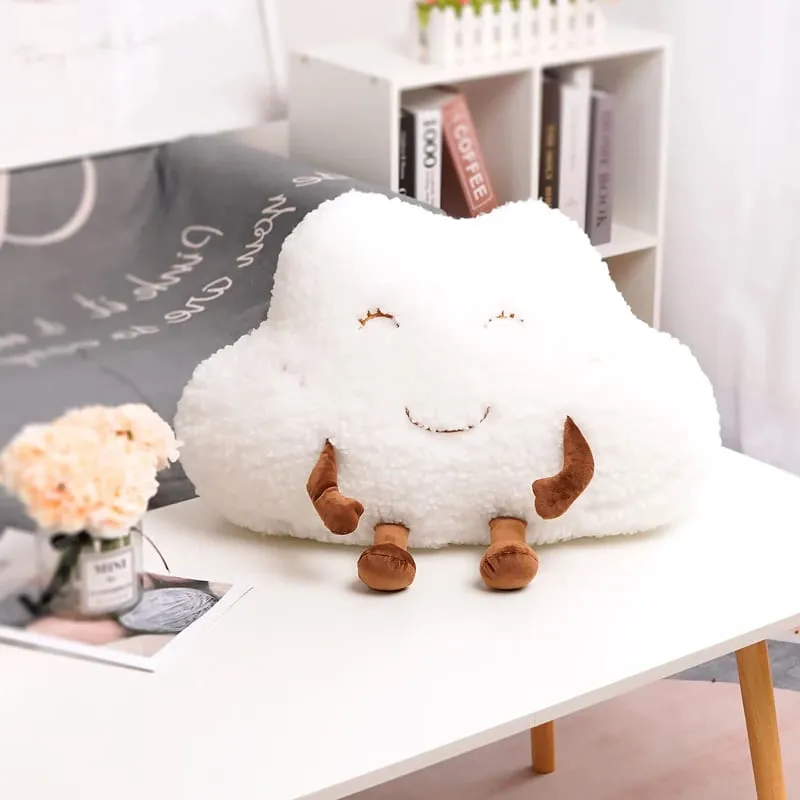 Bantal Mewah Awan Comel Sumbat Roti Keluarga Kreatif Lembut Telur Rebus Chestnut Hermit Crab Mainan Bantal Kereta Hiasan Rumah Mainan Kanak-kanak