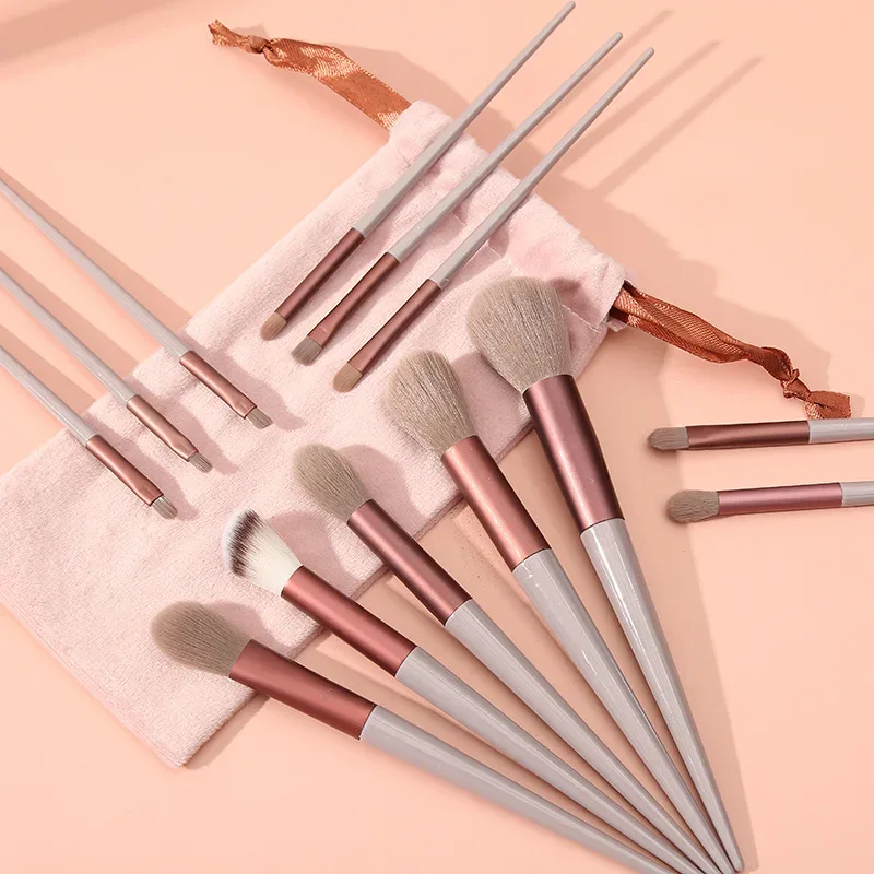 Sada 13ks štětců na make-up Fluffy Soft for Beauty Cosmetics Foundation Blush Eyeshadow Kabuki Blending Makeup Brush Tools