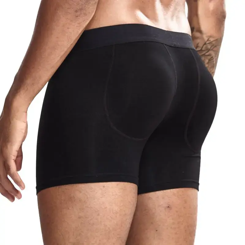 Sexy Butt Lifting Underwear Men Padded Boxer Enhancing Hips Push Up Cup Underpants Bulge Pouch Boxers Shorts Breathable — image 13