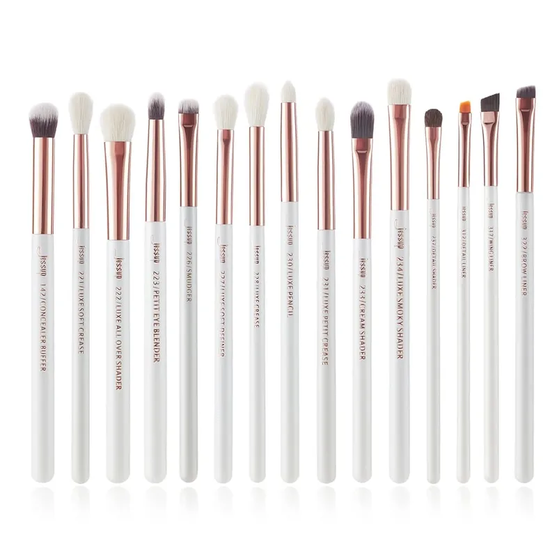 Jessup 15 stk Makeup Børster Sæt Professionel øjenmakeup børstesæt Øjenskygge Eyeliner Øjenbryn Blending Concealer Brochas T294 — image 10