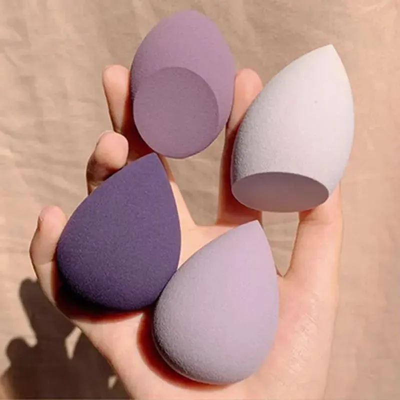 4 pezzi/borsa Fashion Make up Blender Cosmetic Puff Trucco Spugna Fondotinta in polvere Spugna Strumento di bellezza Accessori per strumenti di trucco — image 1