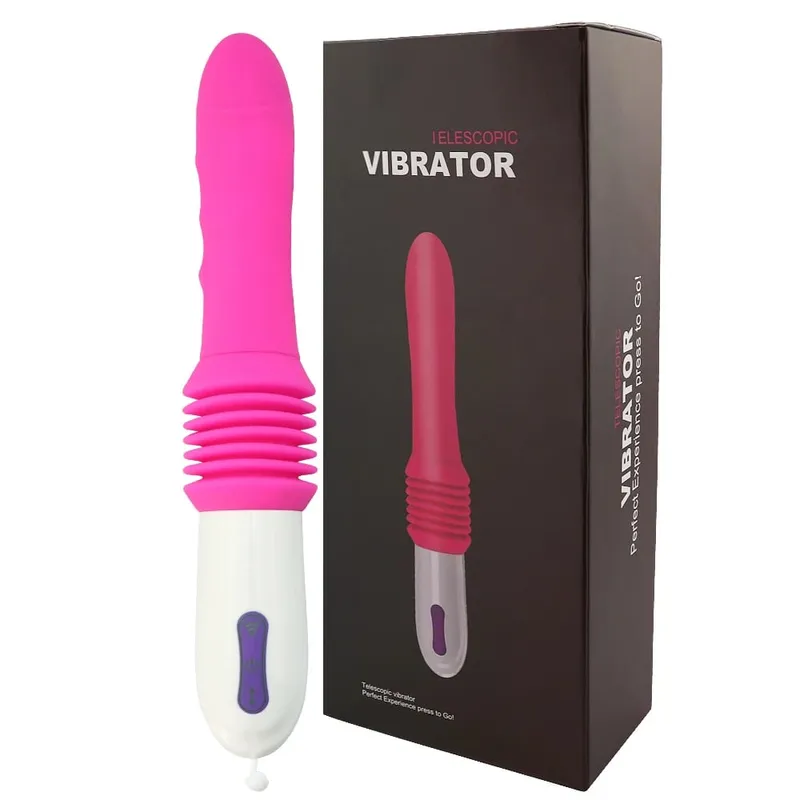 Automatic Thrusting Big Dildo Vibrator Remote Control Vaginal G Spot Massager Retractable Masturbators Adult Sex Toys for Women