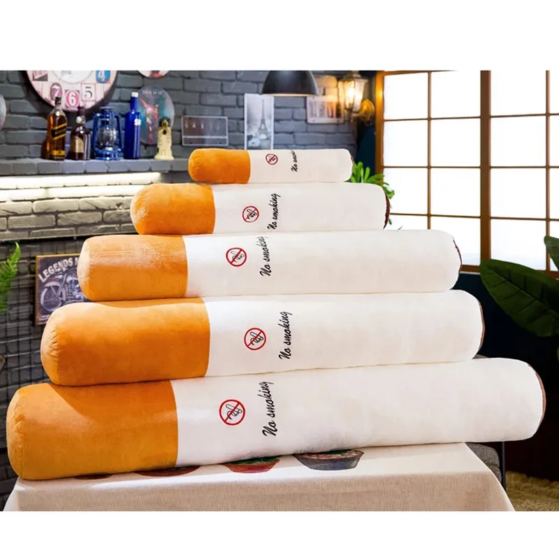 30-110cm criativo fumar cilíndrico almofada de dormir cigarro travesseiro smulation brinquedos de pelúcia moda namorado presente de aniversário — image 7