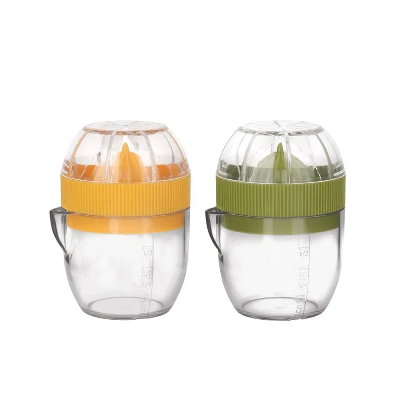 Presse-citron manuel en plastique avec couvercle, presse-citron Orange, presse-agrumes avec bec verseur, outils pour fruits KC0130 — image 4