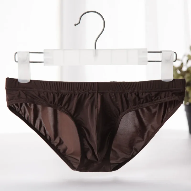 กางเกงในชายผ้าไหมน้ำแข็งกางเกง Ultra-thin Silky Breathable Underpants ชายต่ำเอวกางเกงสบายชุดชั้นในชาย YJ003 — image 15