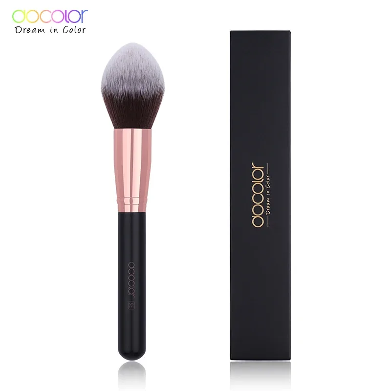 Docolor 1 Stücke Weiche Große Fan Make-Up Pinsel Foundation Rouge Pulver Textmarker Puderpinsel Kosmetik Professionelle Frauen Gesicht